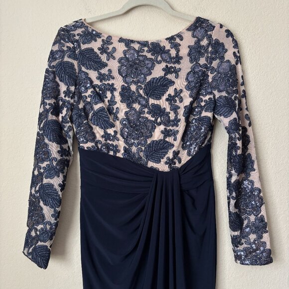 NEW Ralph Lauren Long Sleeve Sequin Cocktail Event Party Dress - Picture 4 of 9